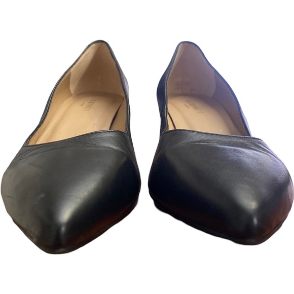 LK Bennett London Audrey Black Leather Kitten Heel Courts Size 6 - Picture 13 of 15